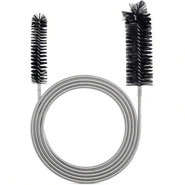 Spazzola flessibile per la pulizia di tubi da 90/155/200cm, con doppia estremità, accessori per pompa acquari e vasche per pesci