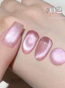 12ml Spring Summer Top Selling Nail Art Ice Transparent Spring Banquet Cat Eye Gel Nail Polish Nail Salon Special Blue Pink Glass Bead Nail Gel Nail Supplies