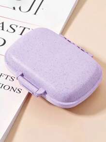 旅行用便携式药盒防潮药丸整理器可重复使用药盒男女药品计划器日常口袋药盒可容纳维生素药品和补充剂家庭旅行必备配件户外办公室返校 - 彩色 - 查看 20