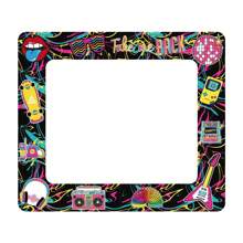 1 PC Inflatable Selfie Frame,75*65 Party Photo Props,Retro Fluorescent Inflatable Party Photo Booth Frame For Women Men Birthday Party Inflatable Picture Frame Prop Birthday Party Decorations