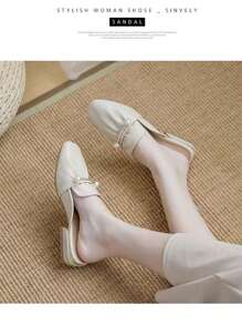 女士优雅时尚尖头系带高跟凉鞋，适合婚礼、派对、度假和日常休闲穿着 - 米色 - 查看 2