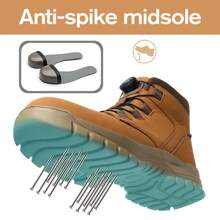 frysen frysen Chaussures de travail Chaussures de sécurité Hommes Femmes Embout en acier Anti-écrasement Léger Sportif Respirant Autobloquant Libération rapide Mode Chaussures de protection 36-46 EU