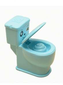 3 件套娃娃屋微型逼真冲水马桶浴室场景装饰配件