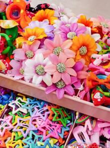 1098 Stück Prinzessin Haaraccessoires Set, geeignet für kleine Mädchen, beinhaltet einfache Blumen Haarbögen, Stoff Haargummis, Schleifen und Haarspangen, ideal für den täglichen Gebrauch oder als Geschenk (ohne Verpackung - OPP Beutel)