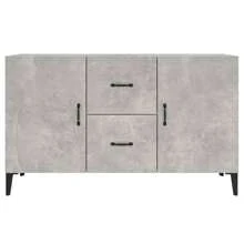 vidaXL Credenza Grigio Cemento 100x36x60 cm in Legno Multistrato,Moderna,Armadietto,Armadio,Soggiorno Cucina,Mobile Buffet,Buffet da Cucina,Mobiletto Multiuso,Mobile da Cucina