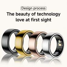SIMSONLAB NEW Stainless Smart Ring Low Power Large Battery With LED Lights Information Alert