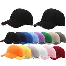 1pc Unisex Spring/Summer Sandwich Mesh Baseball Cap With Sandwich Brim, Customizable Embroidery/Printing, Baseball Cap, Travel Group Work Hat, Fashion Baseball Cap - A - View 1