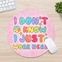 Mouse pad fofo com base de borracha antiderrapante, almofada de mesa decorativa adequada para mouse de computador sem fio, escritório e casa, presente adorável para mulheres e meninas
