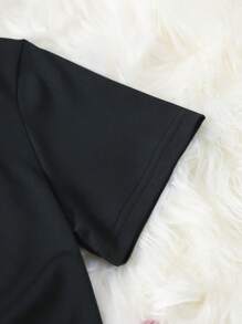 2 Peças Conjunto: Calça Cargo da Moda + Camiseta com Estampa da Letra Los Angeles, Conjunto de Verão para Meninas Adolescentes