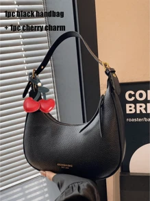 Premium Sense腋下包女2025新款质感百搭单肩包时尚通勤手提包月牙包