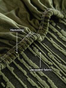 1 Stück Sofabezug mit Stretch, kariertes Muster einfarbiger Stil Sofahusse mit 3D-Design, geeignet für alle Jahreszeiten, schützt Sofa vor Rutschen und Kratzen, für Wohnzimmer Schlafzimmer Arbeitszimmer, 1/2/3/4-Sitzer mit Armlehnen und Rückenlehne - Grün - Übersicht 10
