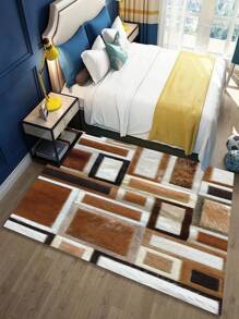 Modern Abstract Indoor Decorative Carpet, New Short Plush Pearlon Fabric Indoor Carpet, Living Room Carpet, Sofa Carpet, Bedroom Carpet, Non-Slip Bedside Rug, Dining Room Kitchen Carpet, Office Chair Cushion, Entryway Doormat, Outdoor Picnic Mat, Baby Crawling Soft Rug, Outdoor Camping Mat