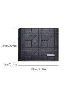 SHABILI Cartera clásica coreana para hombre, de gran capacidad, con múltiples tarjetas, esencial para hombres, cartera