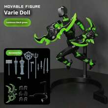 1 pieza Figura articulada que brilla en la oscuridad - Articulación completa - Modelo de ensamblaje DIY - Figura decorativa - Altamente realista - Regalo para días festivos - Regalo de cumpleaños - Regalo del Día de los Inocentes - Regalo de Pascua - Presente - Muñeca