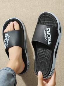 quickni Men's Slip-On Sandals, Minimalist & Practical Multifunctional - Black and White - View 8