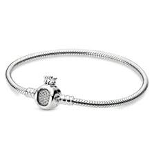 Bestseller 925 Sterling Silber Krone Serie Schlangenknochen Armband, geeignet für originelle DIY Armbänder, Geburtstage von Frauen, Hochzeit, Mode Schmuck Geschenk