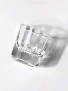 HMQ beauty 1pc Multi-Functional Reusable Makeup Cup Nail Art Container For Eyelash Extension, Mixing Makeup Pigments And Tattoo Colors