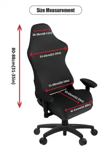 4pcs/Set Stylish Printed Gaming Chair Covers, Milk Silk Elastic Detachable & Washable Computer Chair Slipcovers, Suitable For Office, Bar, Bedroom, Gaming Chair, Home Decor