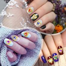 30 piezas Encantos de uñas de lujo de aleación 3D con forma de corazón, pedrería de 6 colores, piedras preciosas doradas para decoración de arte de uñas, accesorios para mujeres