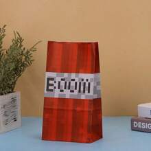24pcs/Set, 12 Gift Bags + 12 Stickers, Pixel Gift Bags, Suitable For Birthday Party And Holiday Celebration