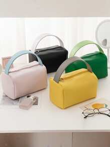 Luxury Lady Cosmetic Bag With Zip Makeup Toiletry Kit Bag Make Up Case Storage Pouch For Travel Portable Summer Travel, Vacation