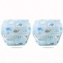 3 pièces Couche-culotte d'entraînement pour bébé et protection de couche lavable, sous-vêtement d'entraînement respirant 6 couches, couches en gaze respirantes pour toutes les saisons, couche-culotte d'entraînement pour enfants, couche-culotte lavable pour bébés, sous-vêtement d'entraînement lavable pour filles et garçons en formation à la propreté