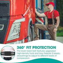 Professional Back Support Belt With 6 Stays - Breathable 16-Hole Mesh Design, Anti-Slip Lumbar Brace For Women At Work Exercise Waist Belt Suitable For Workout Home Sports And Walk - Black - View 5