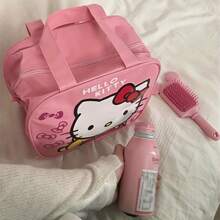 Sanrio Incredible Sanrio For Hello Kitty Insulated Lunch Bag - A Reusable Nylon Tote With Zipper Closure, Waterproof And Thermal Lunch Box Bag, Suitable For School And Camping, Food Supply Gear, A Perfect Gift For Back-To-School Season!