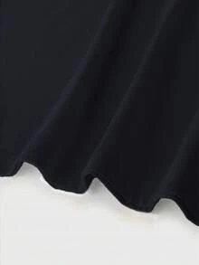 Women's Simple Multiline Letter Print Fashion Pattern Top, Casual Daily Wear, Summer