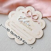 1 Stück Baby Geburtsankündigung Schild Neugeborenen Schild Baby Ankündigungsschild Babykrankenhaus Schild Namensankündigung Schild Baby Schild für Krankenhaus Geburt Statistik