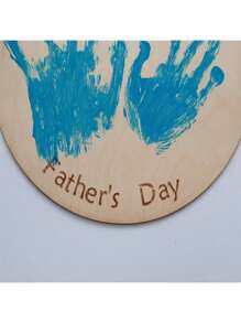 1 件 DIY 父亲节礼物 - 波西米亚风格木制手印艺术，木制标志 DIY 手印艺术装饰 送给爸爸的最佳家居装饰 独特的家居装饰牌匾，非常适合房间装饰 - 彩色 - 查看 5