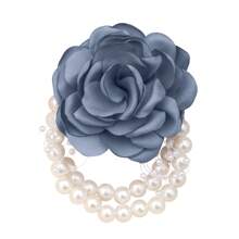 1 st. Koreaanse stijl kralen imitatie champagne roos elegante pols bloem, geschikt voor bruiden, bruidsmeisjes, vrienden op bruiloften, Valentijnsdag, feesten