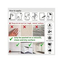 1 卷黑白欧式图案装饰壁纸，自粘可移除快速粘贴壁纸，家庭壁柜，酒柜，餐桌，工作台面翻新装饰，装饰您的家居墙艺术卧室装饰贴纸家居装饰客厅墙纸墙贴派对装饰客厅装饰卧室办公室装饰家居装饰品墙面装饰浴室装饰房间装饰物品家居装饰壁纸 - 黑色 - 查看 9