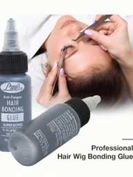 30ml Pegamento líquido de unión para cabello, herramienta de prótesis capilar, adhesivo para pestañas postizas, peluca, extensiones de cabello profesionales, fijación invisible
