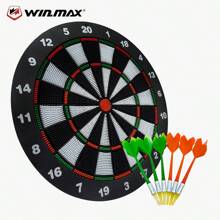 WIN.MAX WIN.MAX 16-Inch Soft Dartboard Set, Soft Tip Darts With Dartboard, Party Game Dart Board, Includes 6 Darts
