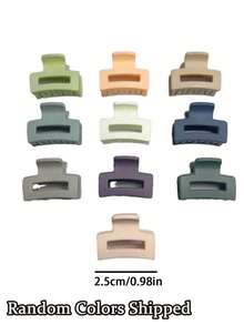 1/5/10/20 pièces Clips à cheveux mats de couleurs aléatoires, mignons pour femmes. Parfaits comme accessoires pour un usage quotidien