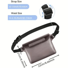 1/2 Pieces Waterproof Bag: Screen Touch Sensitive Dry Bag With Adjustable Waist Strap - Suitable For Touch Screen, Keeps Your Phone And Valuables Dry During Swimming, Hiking, Trekking, Rafting, Canoeing, Boating, Fishing, Beach Diving And Surfing, Waterproof Phone Case For Outdoor Photography, Fits Cards, Phones, Keys, Scrunchies Etc. - Multicolor - View 4