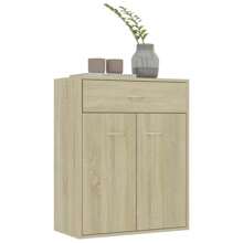 vidaXL Credenza, Mobile da Cucina, Armadietto Organizzatore Credenza Rovere Sonoma 60x30x75 cm in Truciolato per Cucina, Sala da Pranzo, Salotto