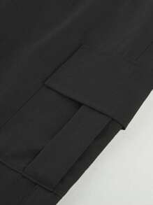 1 pièce Pantalon droit style casual poche, style de rue pour garçon/ado garçon, mode, convient pour l'automne/hiver