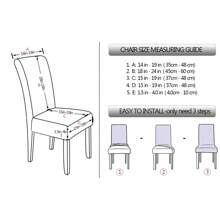 1/4/6pcs Leaf-Shaped Jacquard Dining Chair Covers - Elastic, Non-Slip, Easy To Install Chair Covers For Living Room And Kitchen Chairs - It Can Be Machine-Washed And Reused.