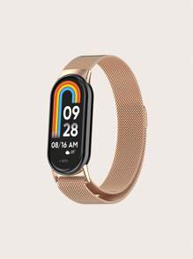 1 件男女通用不锈钢米兰网状镂空磁性快拆表带，兼容小米手环 8/9 - Mi Band 8 / 9 - 查看 19