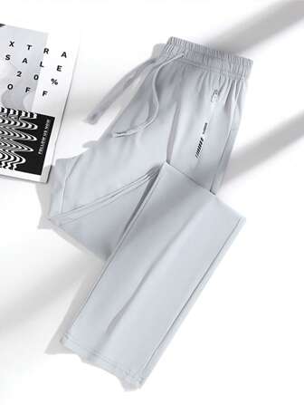 女式轻质弹力直筒运动裤，夏季休闲瑜伽健身长裤