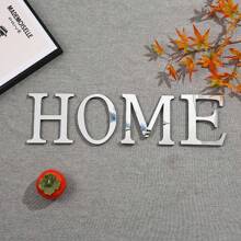 Silver Mirror Alphabet A-Z Wall Stickers - 10/15/20/30cm Tall Letters & Symbols Sold Separately, Dual-Layer Design: Reflective Acrylic Top + 1cm Thick Foam Base With Adhesive, Apply Together For 3D Effect Or Use Only Mirror Layer, Create Custom Words On Walls/Windows, Ideal For Marriage Ceremony Initials, Inspiring Messages In Work Areas, Romantic HOME Displays