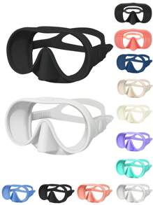 180° Wide View Anti-Fog Diving Mask, Waterproof And Anti-Fog Snorkeling Mask, Large Vision Diving Goggles With Adjustable Strap And Leakproof For Water Activities, Beach Essentials, Beach Accessories, Pool Float