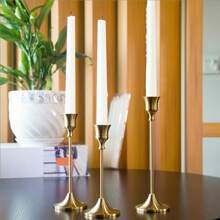 [1/3pcs Elegant Metal Candlestick Holders] Elegant Metal Candlestick Holders Set For Wedding & Party Table Centerpieces - Lacquered Finish, Romance Theme, Tabletop Mounting, Versatile For Events, Receptions, Birthdays, Home Decor, (Candles Not Included) Gifts Graduation