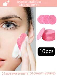 10/20 Pack Compressed Facial Sponge, Facial Cleaning Sponge, Professional Beauty Spa Sponge, Used For Facial Cleaning, Exfoliating Facial Mask, Makeup Removal, Suitable For Travel And Home Use, A Variety Of Lovely Shapes To Choose From