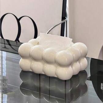 1 pièce Boîte de rangement mignonne pour les mouchoirs, boîte de rangement en papier décorative de couleur unie pour le bureau. Pour la maison, la cuisine, la chambre, le salon, la salle à manger, accessoires de décoration de la maison, boîte décorative, cadeau de mariage pour femme, indispensable pour les voyages d'été, les vacances et les festivals