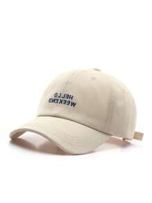 1pc Fashionable Casual Letter Embroidered Baseball Cap, Outdoor Sun Protection For Women & Men