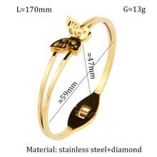 3/1 件套镀金女士珠宝手链、奢华闪亮派对/节日配饰、吊坠项链、礼物 - 蝴蝶組合款 - 查看 7