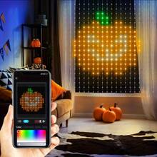 Smart LED Curtain Lights – Color-Changing Curtain Lights With 400 LEDs, Size 9.84x9.84 Feet, Dynamic DIY Fantasy Lighting For Bedroom, Living Room Accent Wall, And Patio, Perfect For Christmas Decorations, App-Controlled